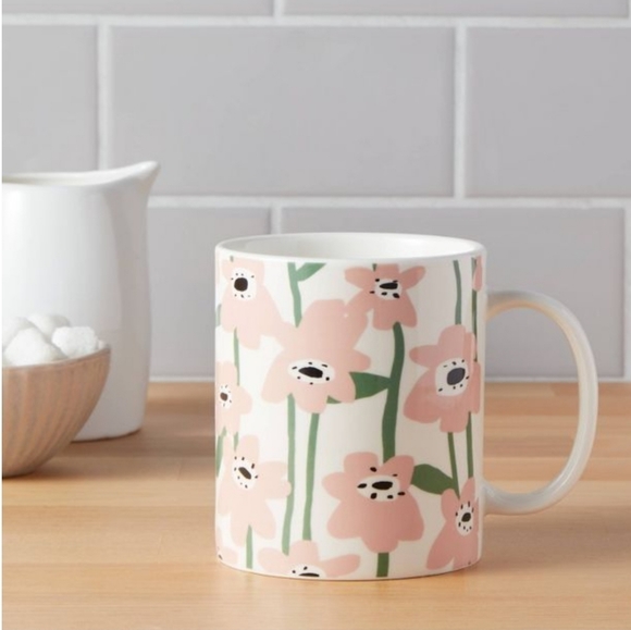 Room Essentials 15 oz floral coffee or tea flowers stoneware mug - Picture 2 of 3